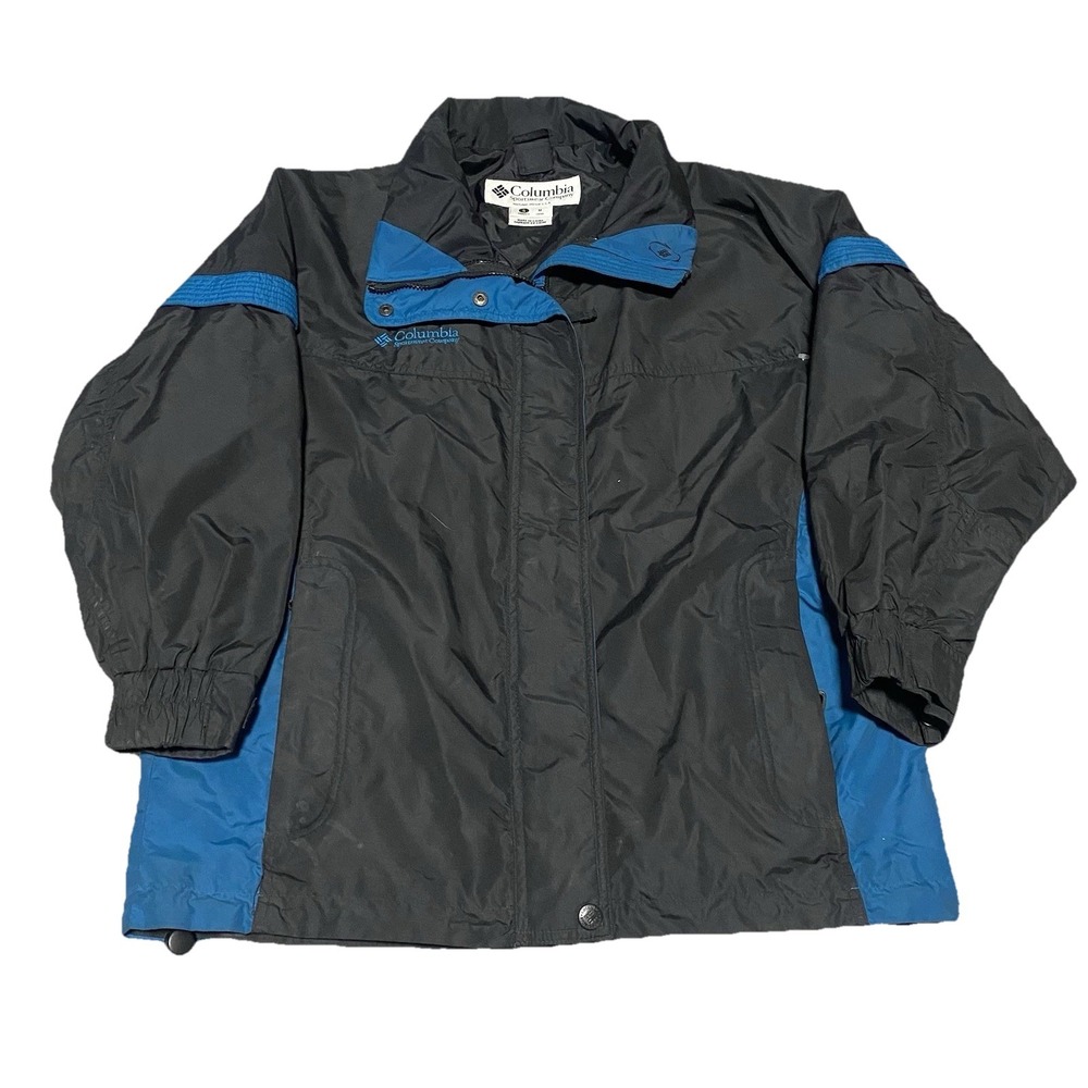 Columbia Bugaboo Vintage‎ 90s Ski Jacket Women S Black Teal Softshell